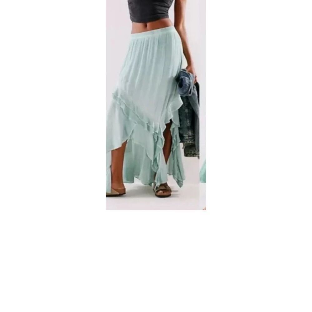 Free People If Only Set Skirt & Top flowy & featured in a crinkled tie dyed - Picture 10 of 11
